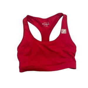 Bcg red sports bra, low support NWT